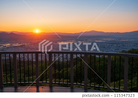 Nishizao Park Observation Plaza, evening view 115347323