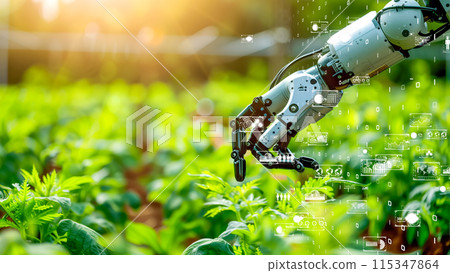 利用數位技術透過機器人育苗的先進農業技術 115347864