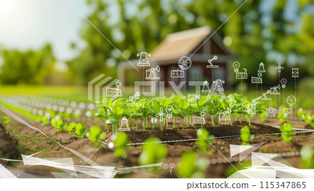 利用數位技術透過機器人育苗的先進農業技術 115347865