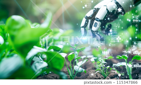 利用數位技術透過機器人育苗的先進農業技術 115347866