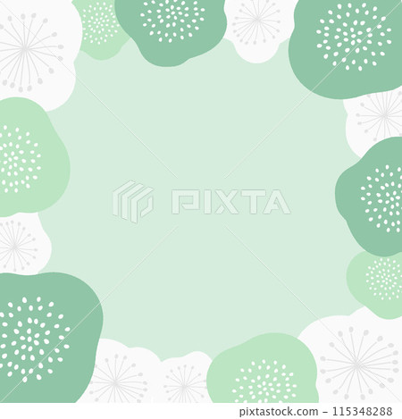 北歐風格花卉背景框架 115348288