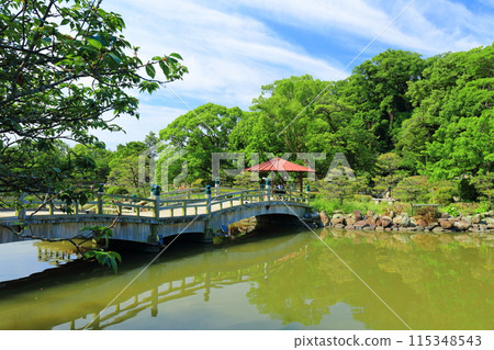 【長崎縣】晴天的大村公園櫻田護城河(串島城) 【長崎縣】晴天的大村公園櫻田護城河(串島城) 115348543