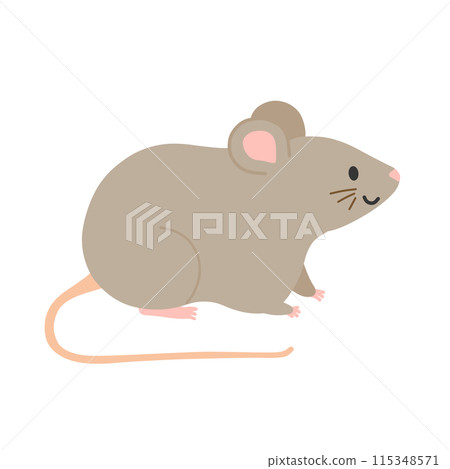 Illustration of a cute mouse 115348571