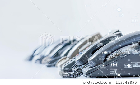 The evolution of business communication technology, digital transformation in the telecommunications industry. 115348859