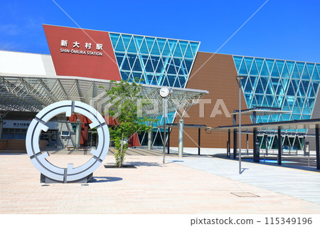 [佐賀縣]新大村站（西九州新幹線）晴空萬裡 115349196