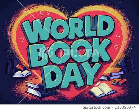 World book day. Education vector illustration World book day. Education vector illustration 115350374