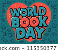 World book day. Education vector illustration 115350377