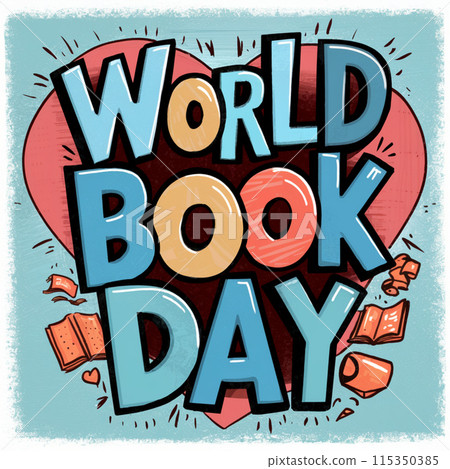 World book day. Education vector illustration World book day. Education vector illustration 115350385