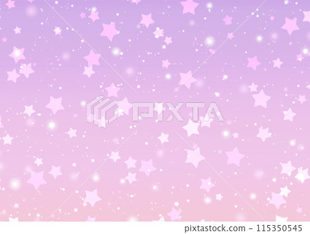 Lots of stars in pastel pink and pastel purple, starry glitter gradient background texture 115350545