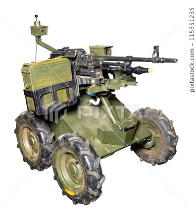 Military combat robotic platform with machine vision and it-solutions. 115351235