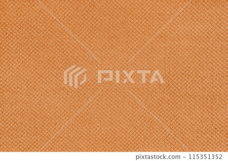 Plain orange velor upholstery fabric, jacquard with fine diamond texture background. Plain orange velor upholstery fabric, jacquard with fine diamond texture background. 115351352