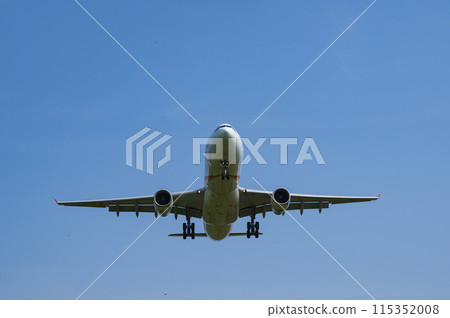 Passenger plane landing 115352008