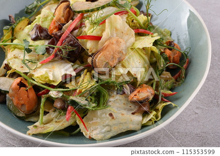 seafood, diet, salad 115353599