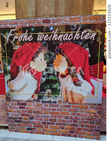 Landscape with Christmas decorations Landscape with Christmas decorations 115353926