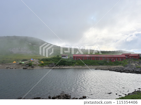 Hakuba Oike Pond on Mount Hakuba in the Northern Alps 115354406
