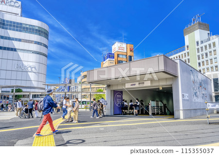 東京調佈站調布市的都市景觀 東京調佈站調布市的都市景觀 115355037