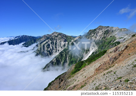 Northern Alps: Mount Kashimayari, Mount Karamatsu, Mount Yari, and Mount Hakuba Northern Alps: Mount Kashimayari, Mount Karamatsu, Mount Yari, and Mount Hakuba 115355213