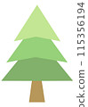 簡單的雪松樹圖 115356194