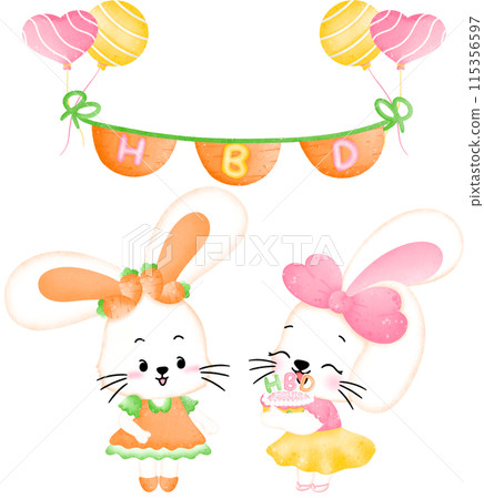 Bunny happy birthday  115356597