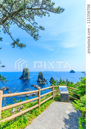 Omijima Island in early summer, Marine Alps, Nagato City, Yamaguchi Prefecture 115356706