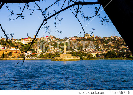 Lake Anosy and its Monument aux Mort, Antananarivo, Madagascar 115356766