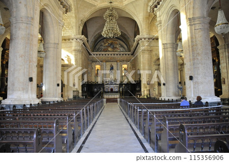 Cuba, Havana, Cathedral interior, cathedral 115356906