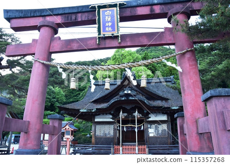 滋賀縣高島市白須神社鳥居及參拜殿 滋賀縣高島市白須神社鳥居及參拜殿 115357268