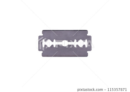 Razor Blade Isolated on White Background Razor Blade Isolated on White Background 115357871