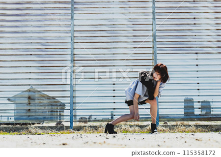 Healthy young woman beauty image 115358172