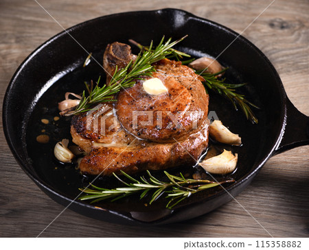 Fried Pork Bone Cutlet 115358882