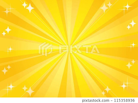 Sparkling radiation and concentrated background yellow 115358936