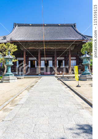Goei-do Hall (Important Cultural Property) of Hyakumanben Chion-ji Temple in Tanakamonzen-cho, Sakyo-ku, Kyoto City 115359115