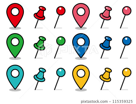 Pin map pin set 115359325