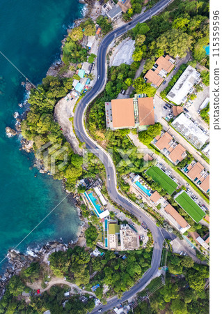 Kalim bay view near Patong, in Phuket, Thailand Kalim bay view near Patong, in Phuket, Thailand 115359596