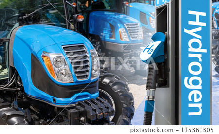 Hydrogen fuel cell agricultural tractors. 115361305