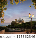 Early morning in Paris 115362346