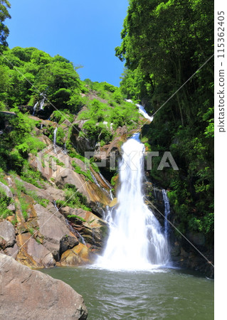 [Saga Prefecture] Mikaeri Falls with Fresh Greenery (Top 100 Waterfalls in Japan) 115362405