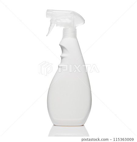 White spray bottle on white background 115363009