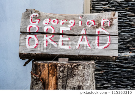 Wooden sign post in Georgia Wooden sign post in Georgia 115363310