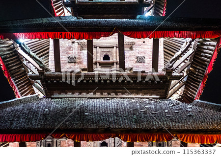 Temple near Durbar Square of Kathmandu at night Temple near Durbar Square of Kathmandu at night 115363337