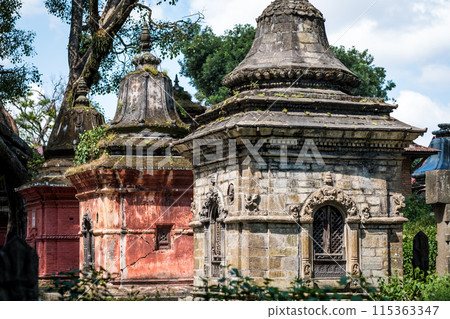 Pashupatinath temple complex in Kathmandu 115363347