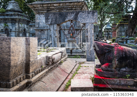 Pashupatinath temple complex in Kathmandu 115363348