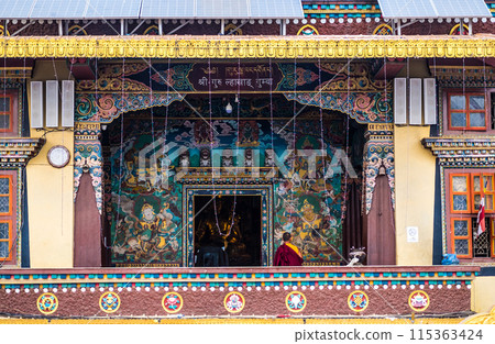 Entrance to the Boudhanath Stupa, Kathmandu, Nepal Entrance to the Boudhanath Stupa, Kathmandu, Nepal 115363424