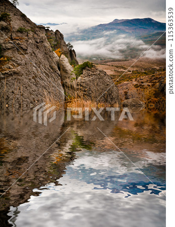 Beautiful view of rocks Beautiful view of rocks 115363539