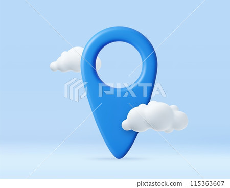 3d Mark location. Locate pin gps map. 3d Mark location. Locate pin gps map. 115363607