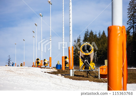 Snow cannons - artificial snow makers Snow cannons - artificial snow makers 115363768
