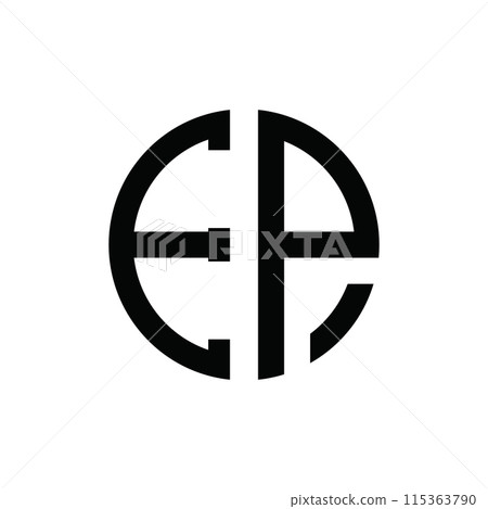 EP letter logo EP letter logo 115363790
