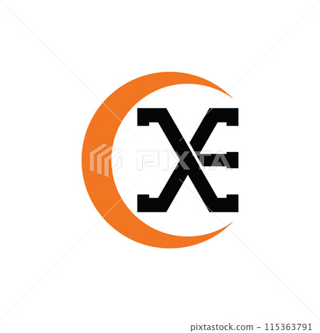 XE letter logo XE letter logo 115363791