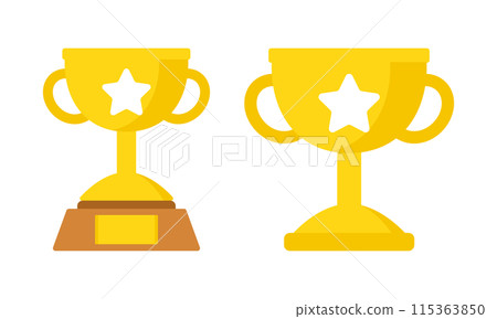 Illustration of a simple trophy 115363850