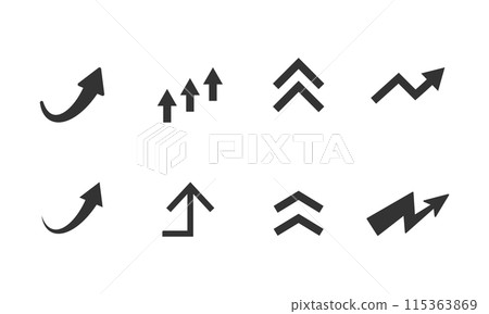 上升箭頭 115363869